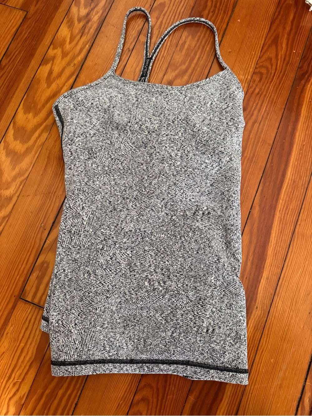 Lululemon black & white athletic tank top